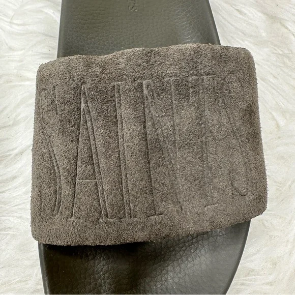 All Saints Men’s Sunland Suede Slide Sandals Size 8 - Picture 7 of 15